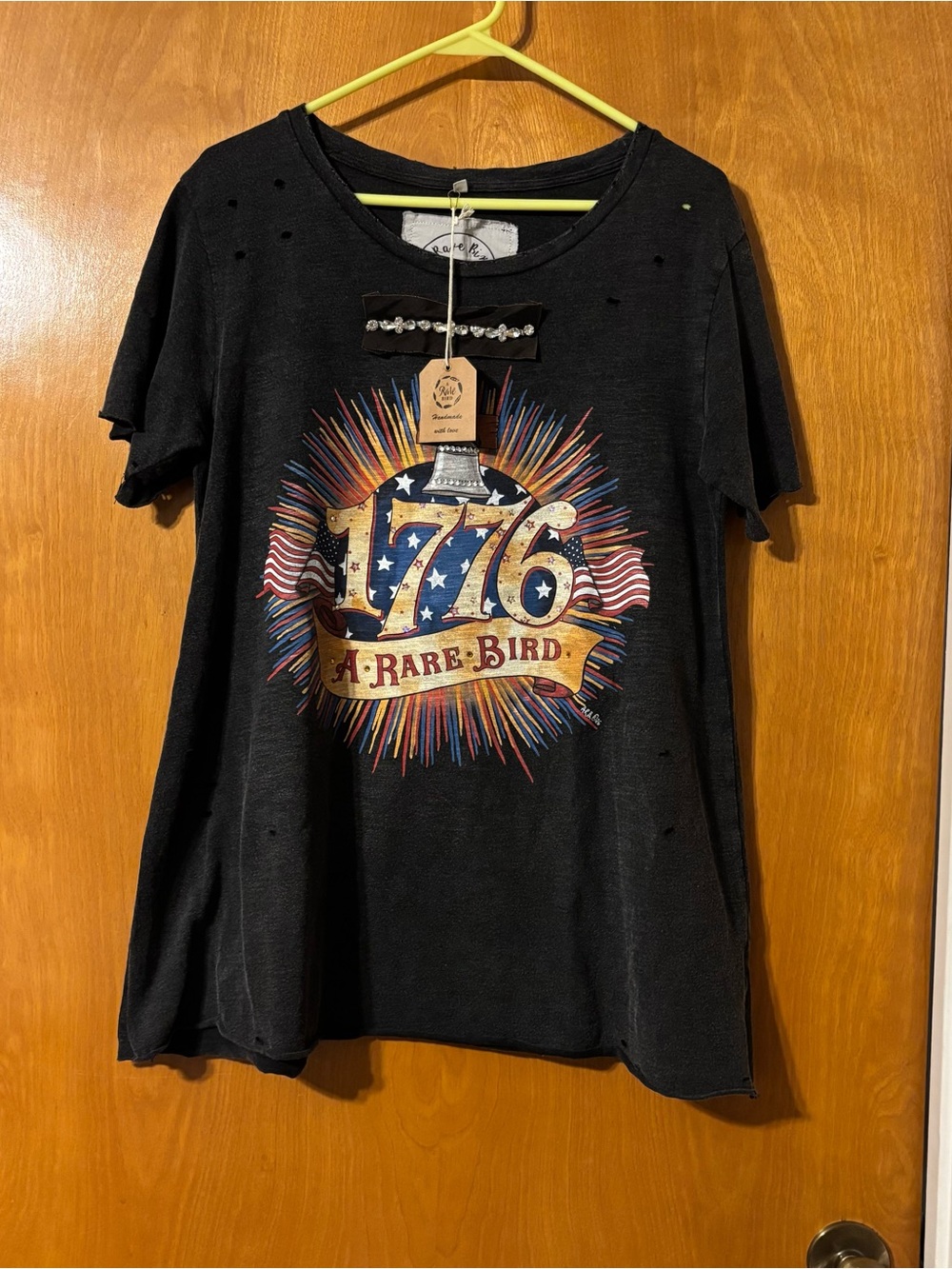 Women's Black 1776 Graphic Short-Sleeve Tee - A Rare Bird
